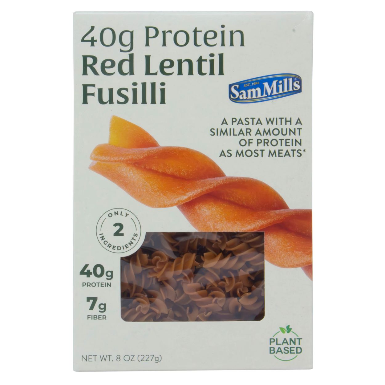 pastaさページ Sam Mills Pasta, High Protein Red Lentil, Fusilli - Azure Standard
