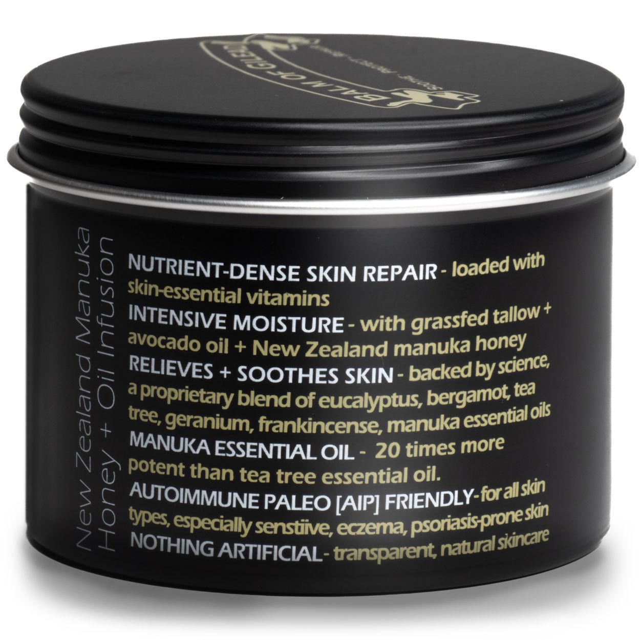 Balm of Gilead Cream, Manuka Honey, Intensive Skin Healing, Grass