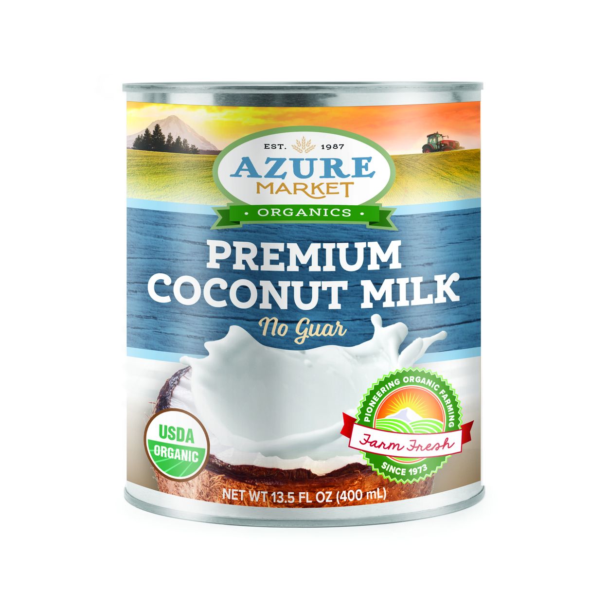 Azure Market Organics Coconut Milk, Premium, 17-19% Fat, No Guar