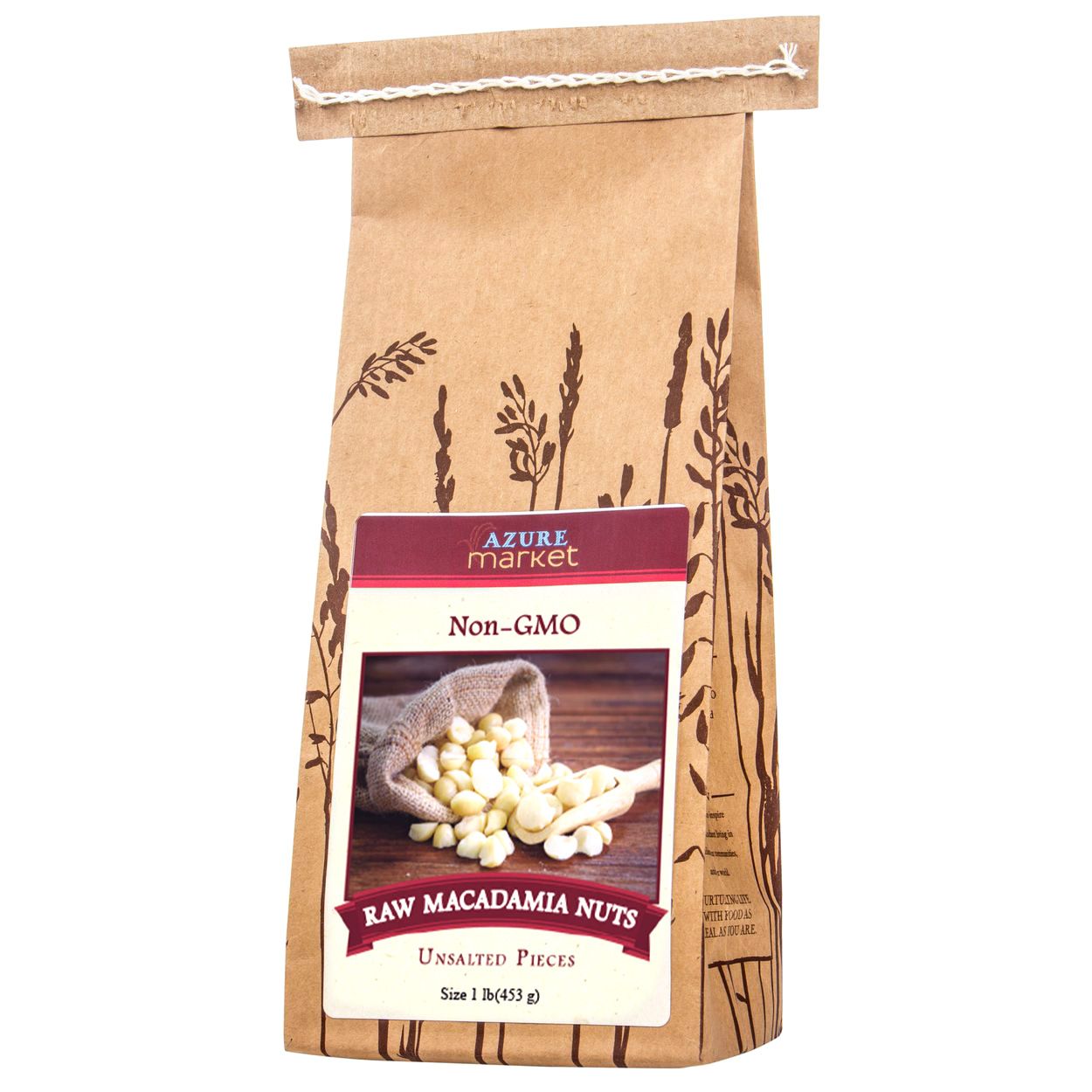 Azure Market Macadamia Nuts, Raw Pieces - Azure Standard