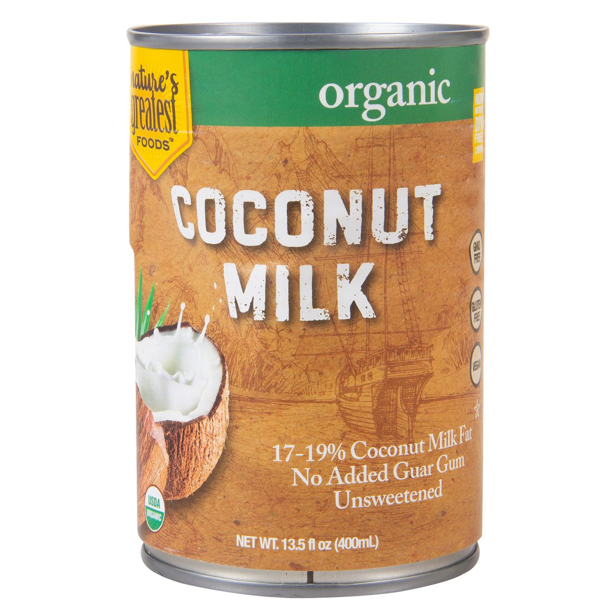 Nature's Greatest Foods Coconut Milk, Organic - 13.5 oz