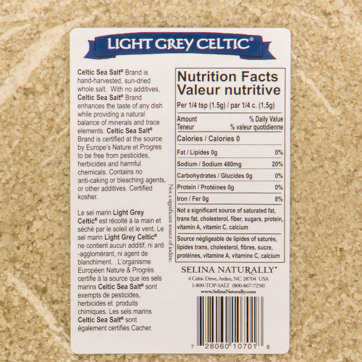 Celtic Sea Salt Celtic Sea Salt Crystals, Light Grey - Azure ...