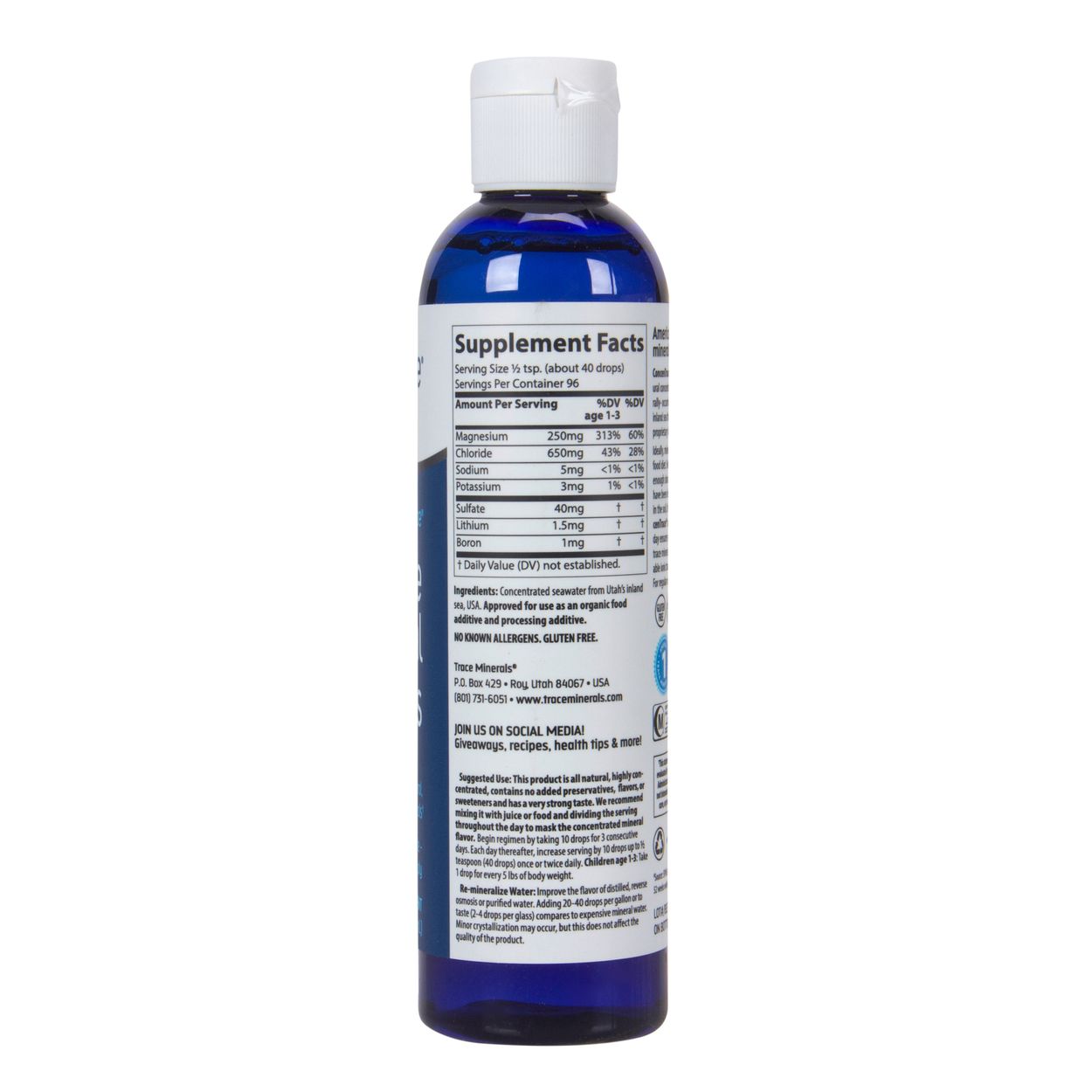 Trace Minerals Concentrace Drops Azure Standard