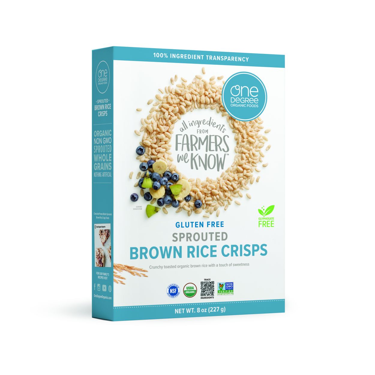 One Degree Veganic Sprouted Brown Rice Crisps Cereal, Organic