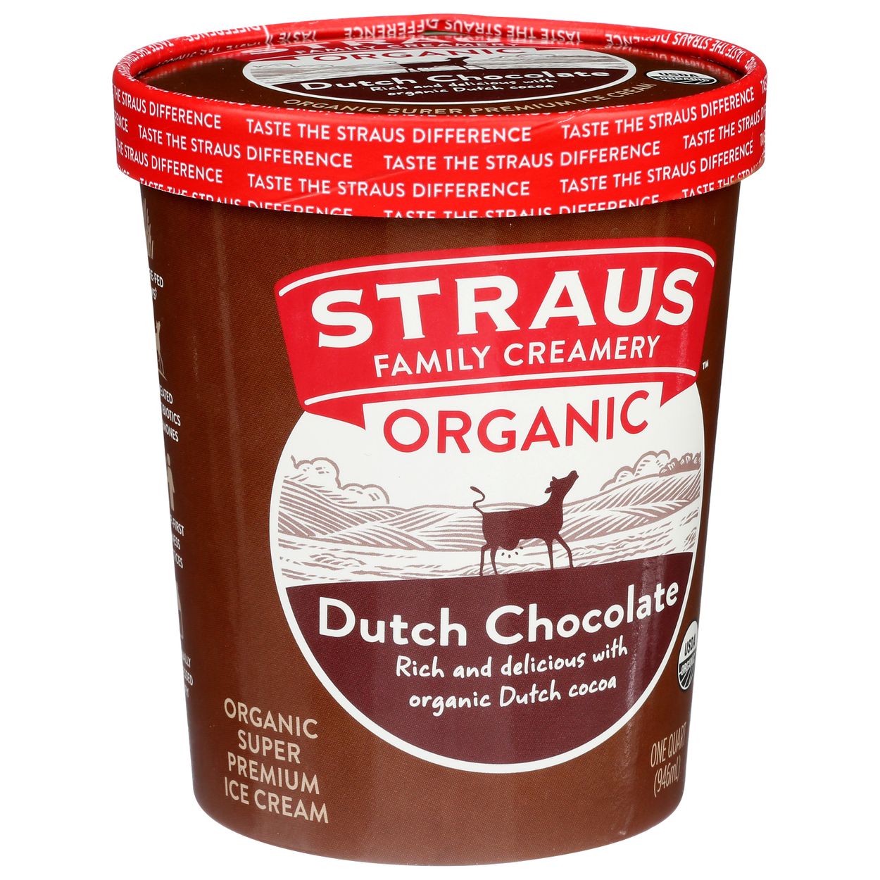 ☆　すずまま様│ クリーム２　、ルース Straus Family Creamery Ice Cream, Dutch Chocolate, Organic - Azure
