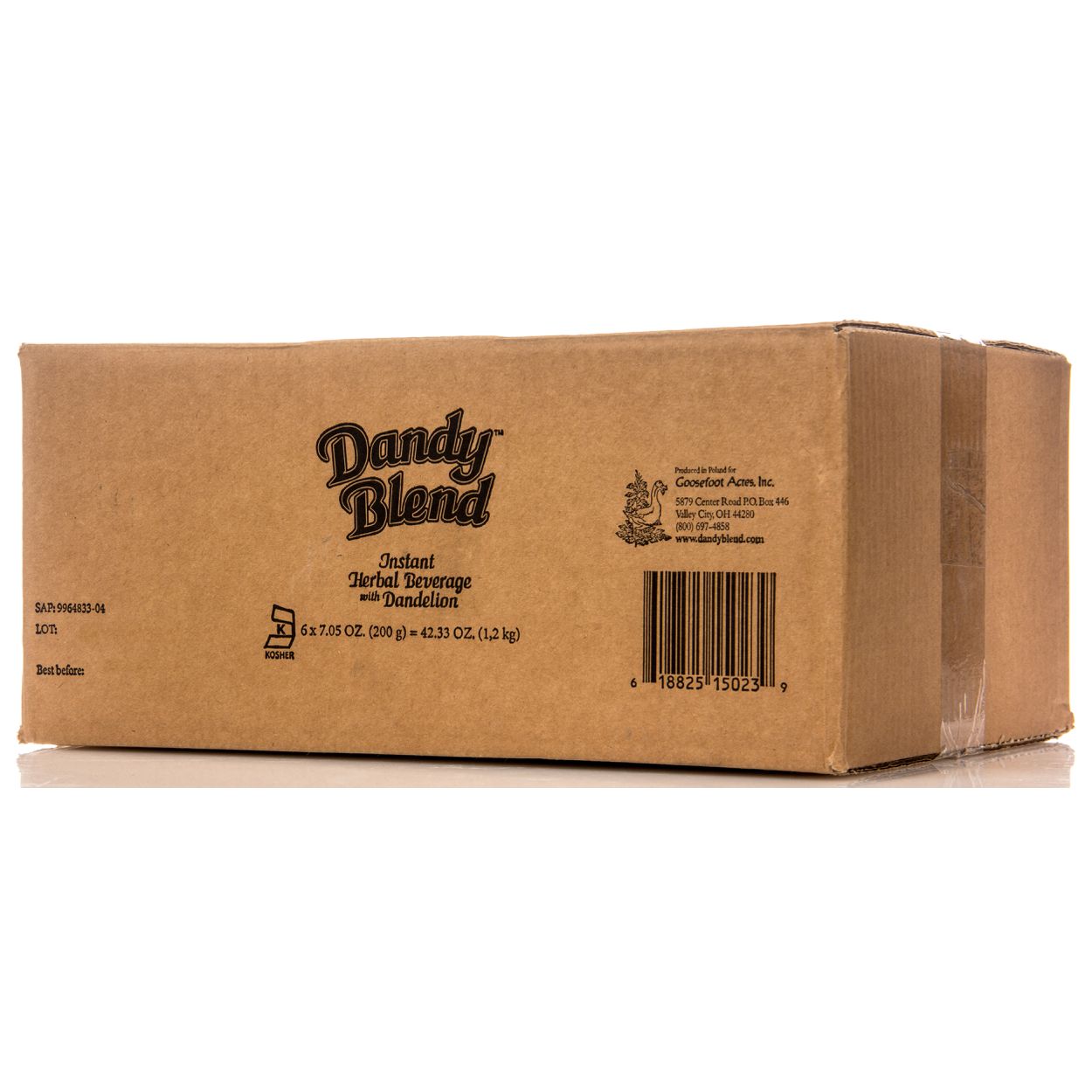 Dandy Blend Instant Herbal Beverage with Dandelion - Organic (Pack of