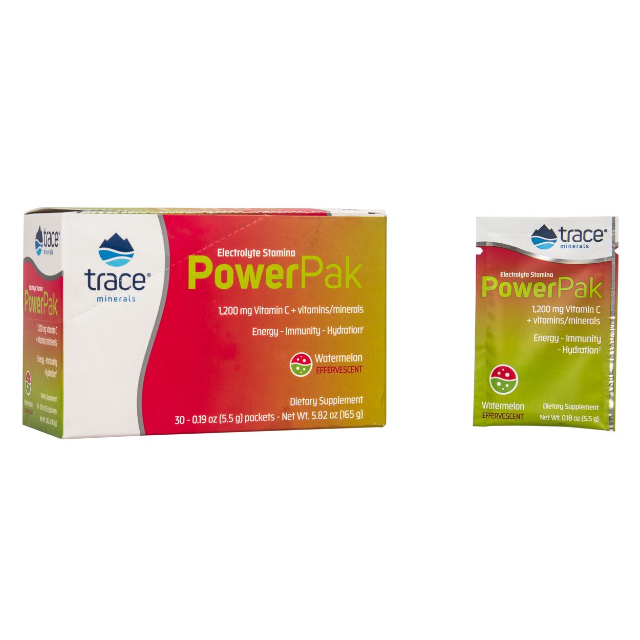 Trace Minerals Electrolyte Stamina Power Pak Watermelon Azure Standard