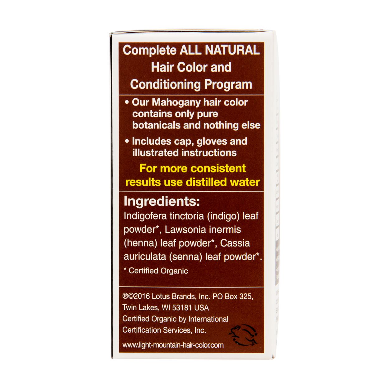 Light Mountain Hair Color 4 Mahogany Organic Azure Standard