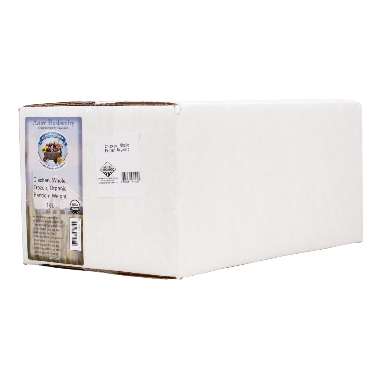 Azure Husbandry Chicken, Whole, Frozen, Organic Random Weight
