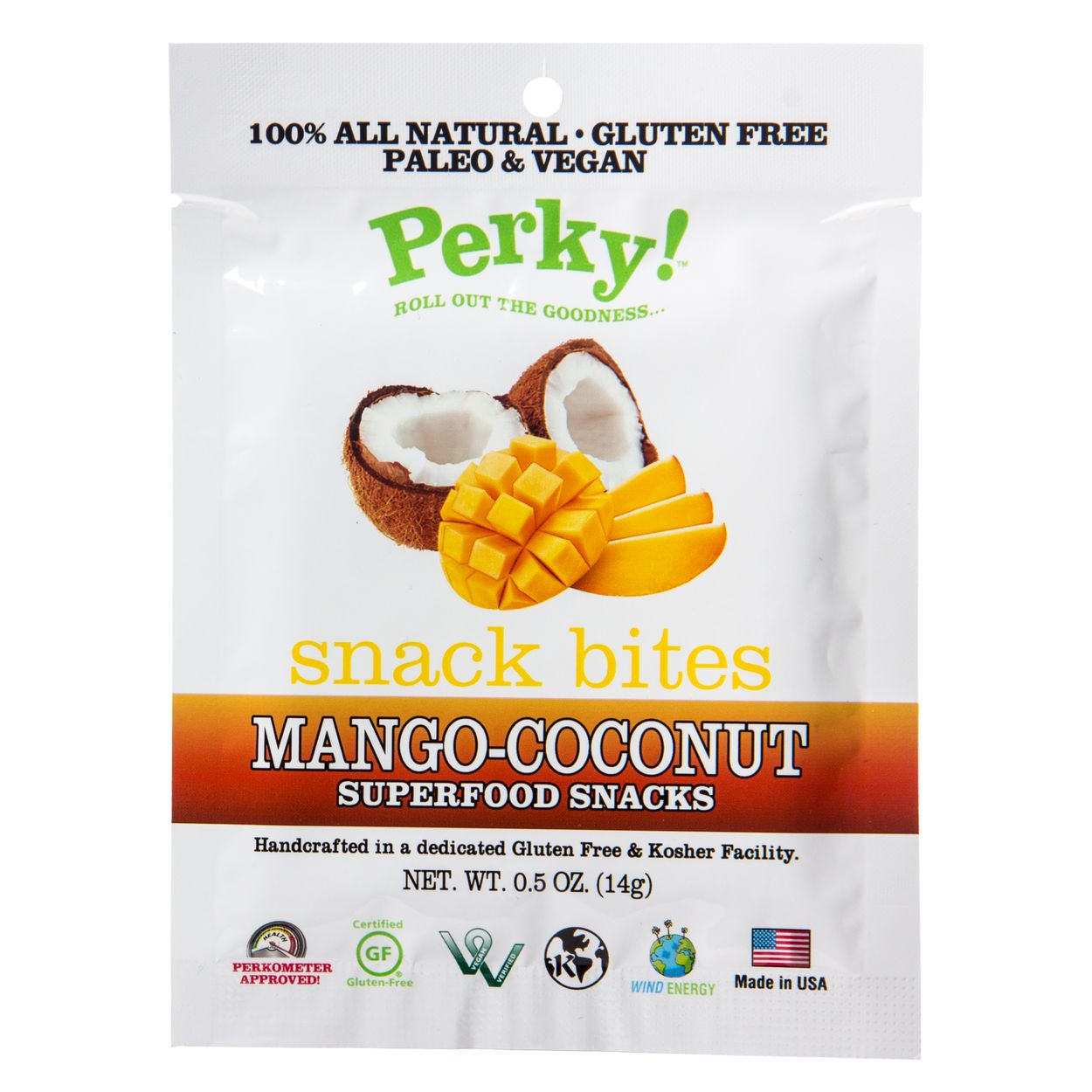 Perky Snack Bites Fruit Leather Mango Coconut Azure Standard