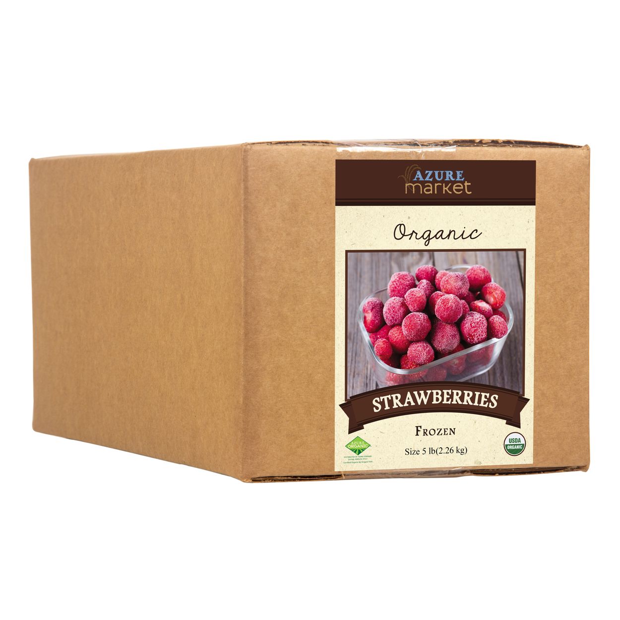 Azure Market Organics Strawberries, Whole, Frozen, Organic - Azure