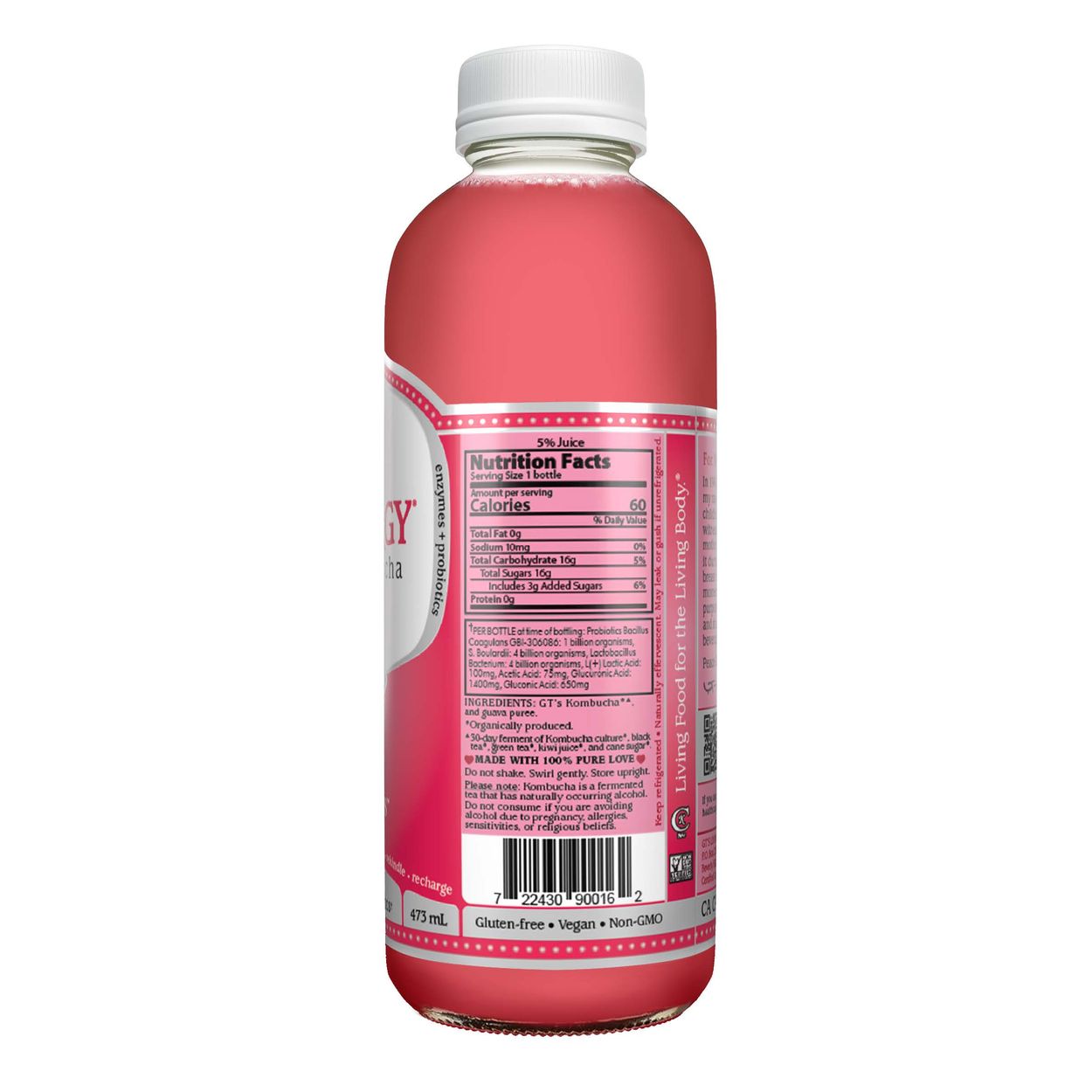 コシチャイム　AQUA GTs Synergy Golden Pineapple Kombucha - 48 Fl. Oz. - acmemarkets