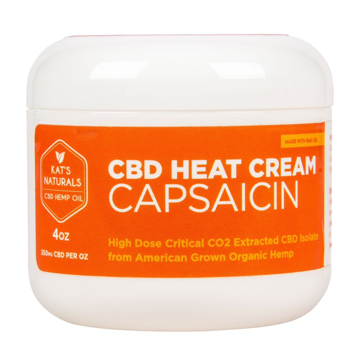 Kat's Naturals Capsaicin Heat Cream, CBD Oil - Azure Standard