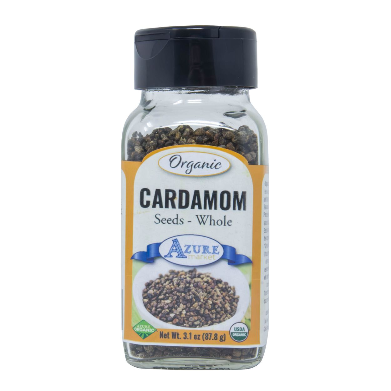 Azure Market Organics Cardamom Seeds, Whole, Organic - Azure Standard