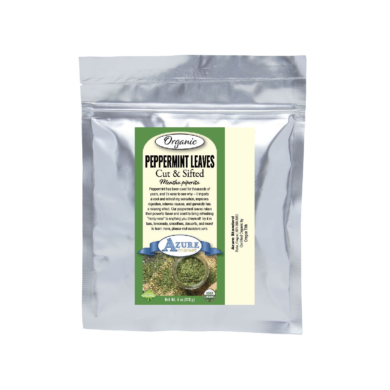 Peppermint Leaves, Cut & Sifted, Organic