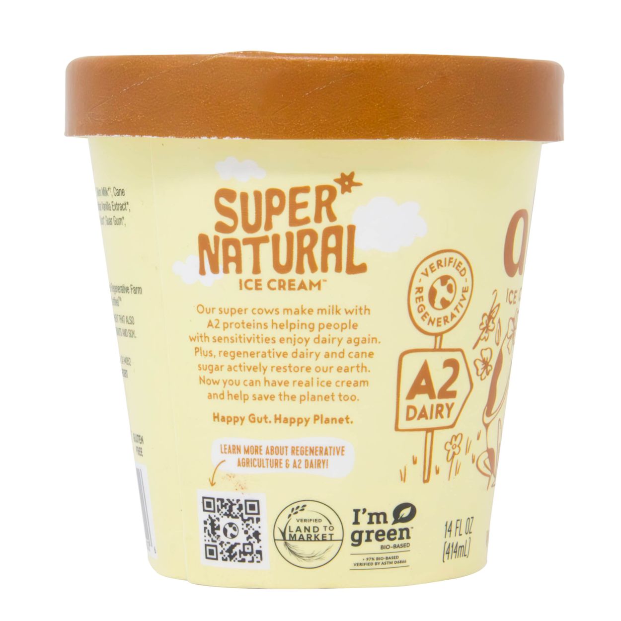 Alec's Ice Cream Ice Cream, Tahitian Vanilla Bean, A2, Organic