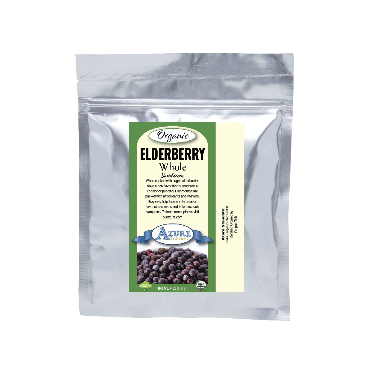 Azure Market Organics Elderberry Whole, Organic - Azure Standard