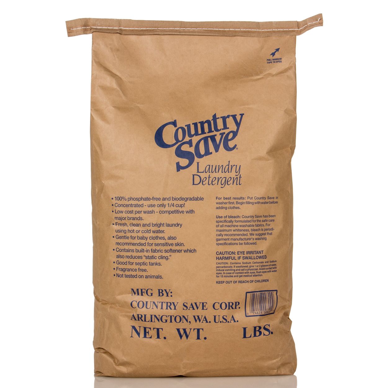 Country Save Laundry Detergent, Powder, Bag - Azure Standard