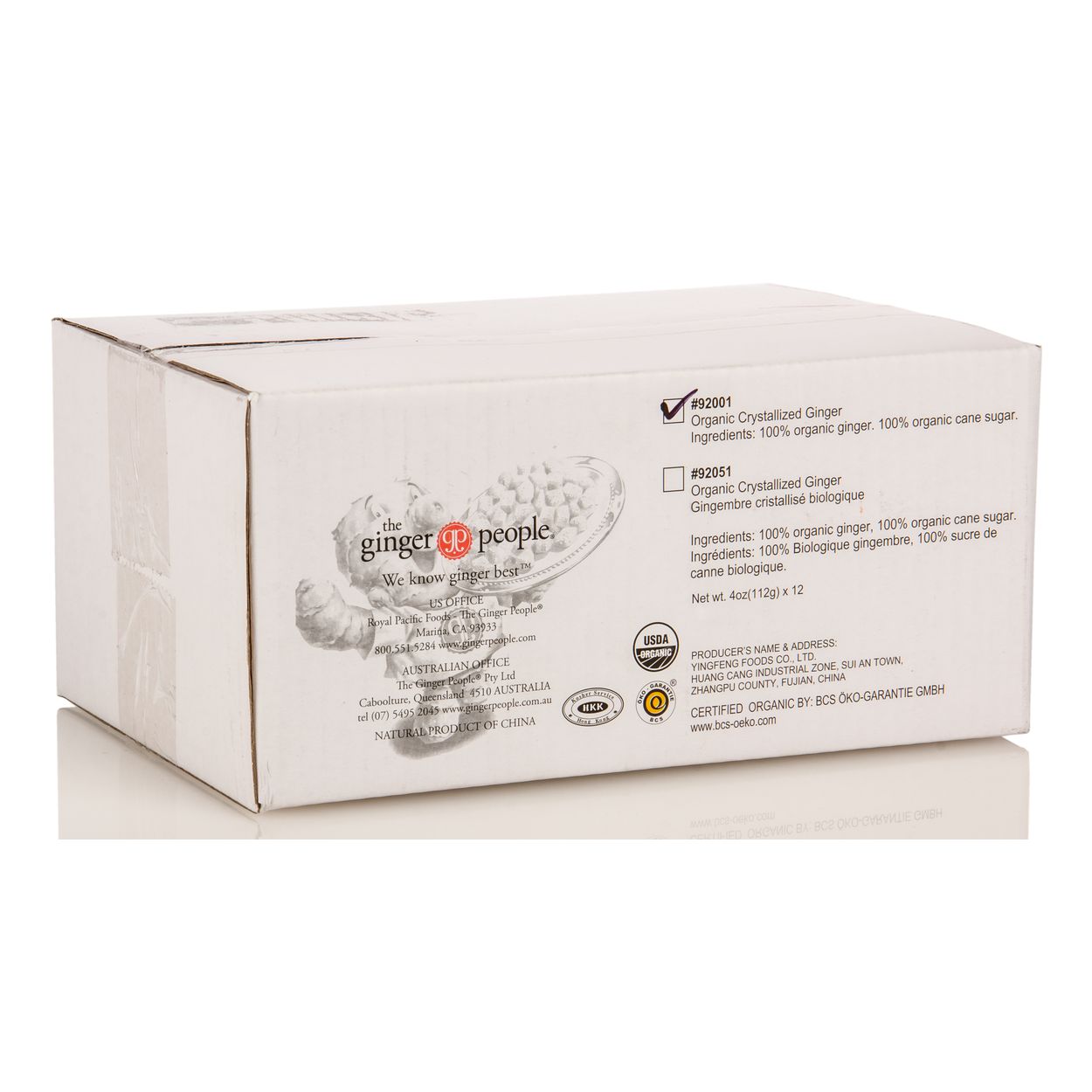 Ginger People Crystallized Ginger, Organic - Azure Standard