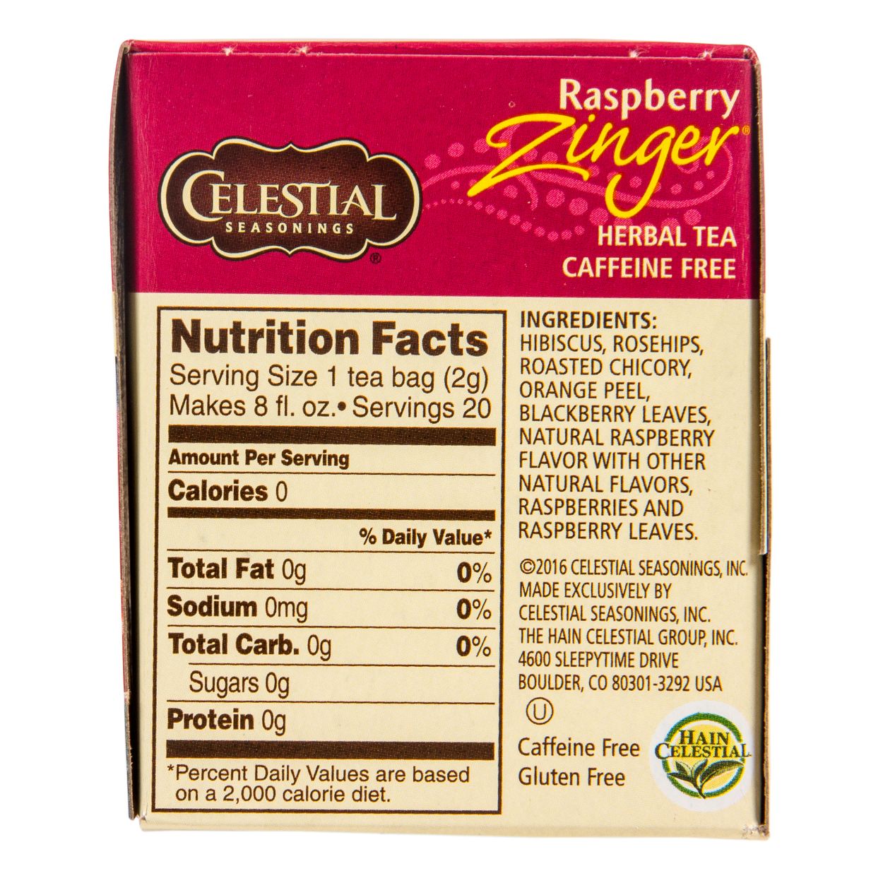 Celestial Seasonings Raspberry Zinger Tea Azure Standard