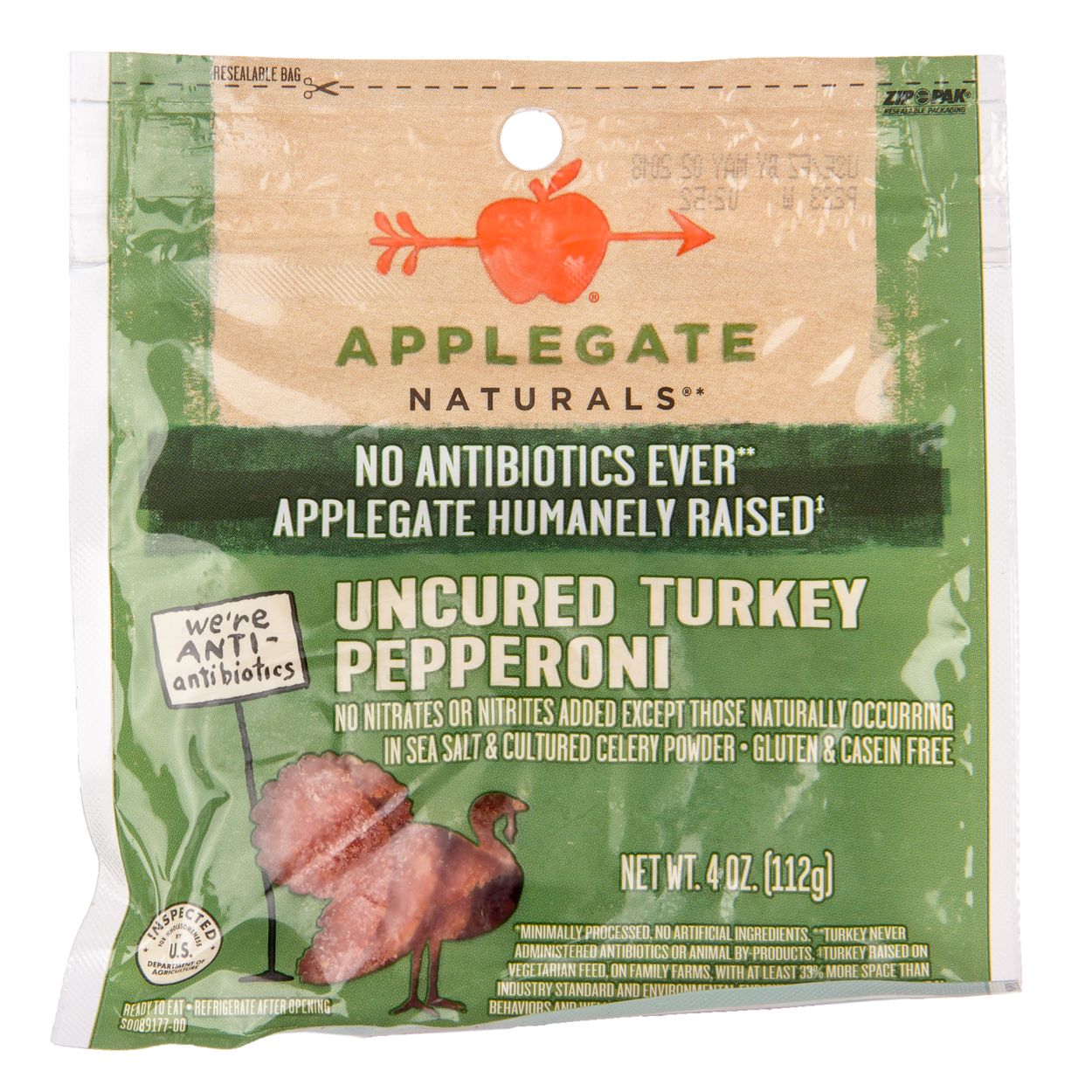 Made in Turkey ALPブレード色々まとめ売り350個 Applegate Farms Pepperoni, Turkey, Mini, Frozen - Azure Standard