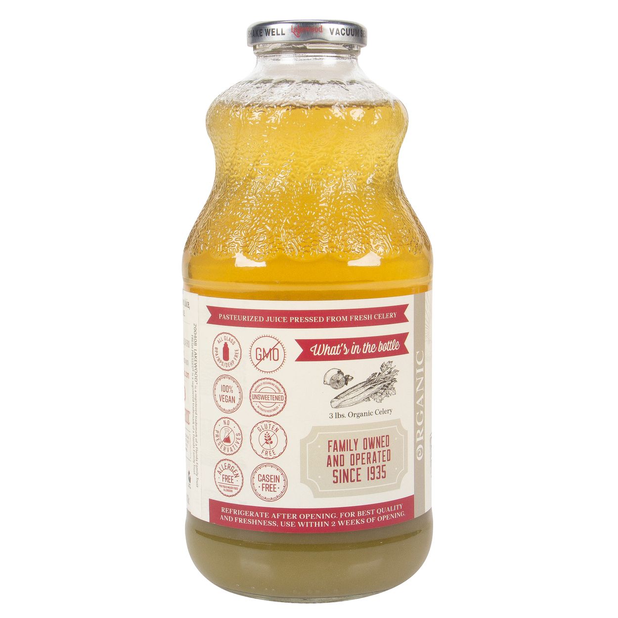 Lakewood Organic Juices Celery Juice, Pure, Organic - Azure Standard