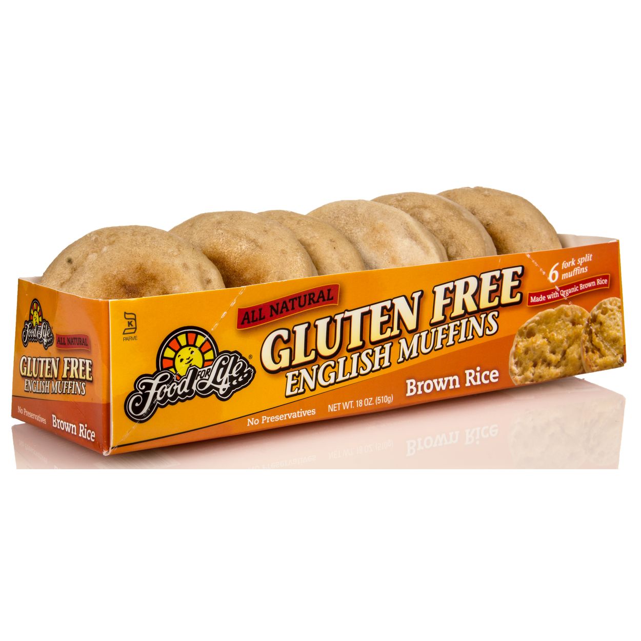 english muffins brown rice frozen gf 6 x 18 oz