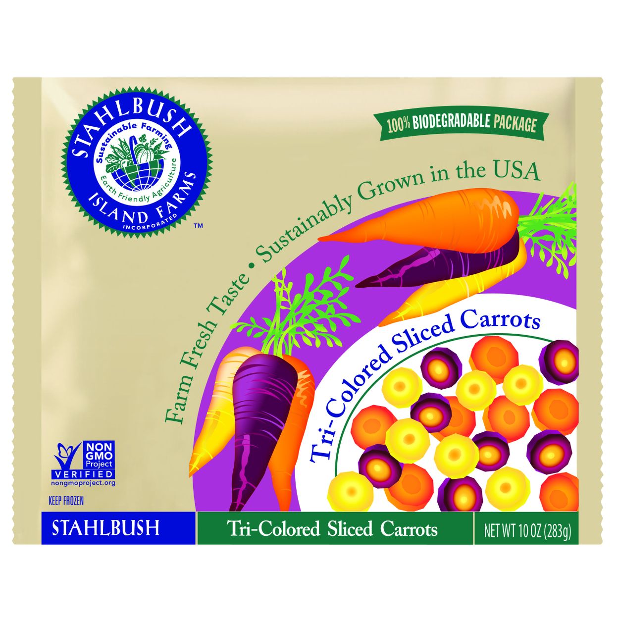 Stahlbush Island Tri Colored Carrots, Frozen - Azure Standard