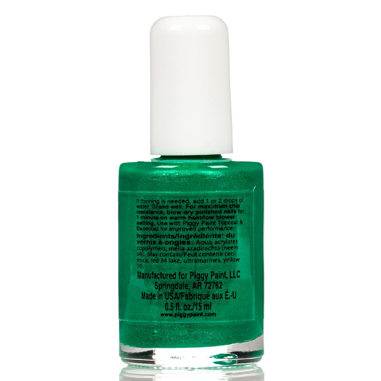 Piggy Paint Nail Polish, Ice Cream Dream, Dark Intense Green Shimmer -  Azure Standard