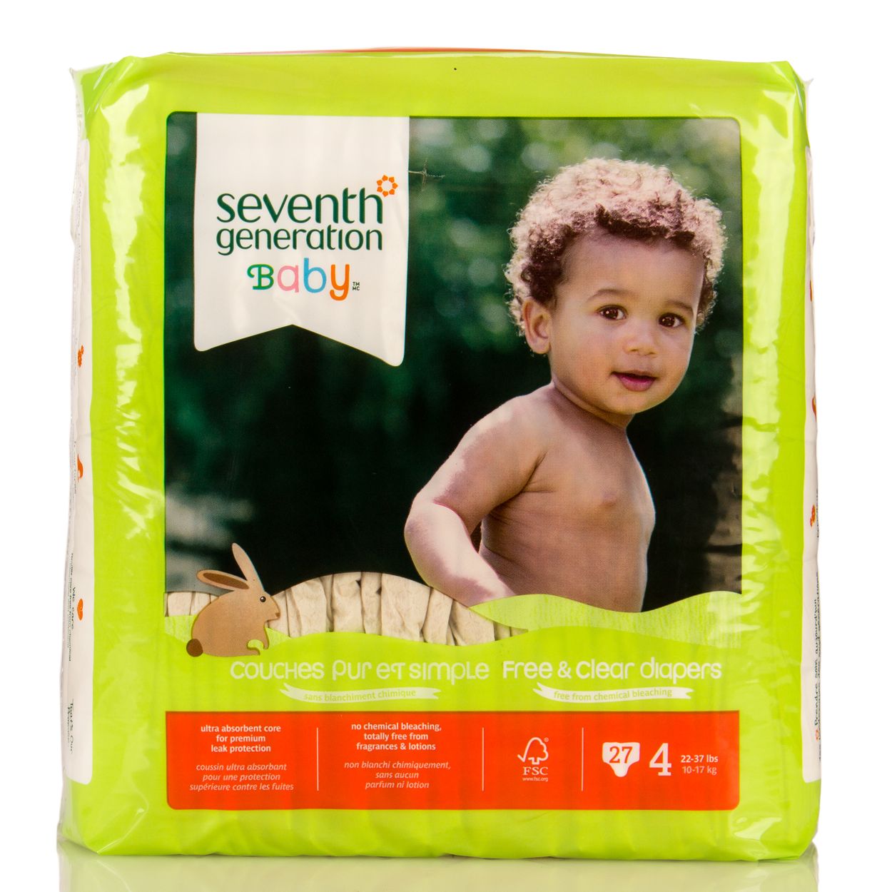 Seventh Generation Baby Diapers Stage 4 22 37 lbs Azure Standard