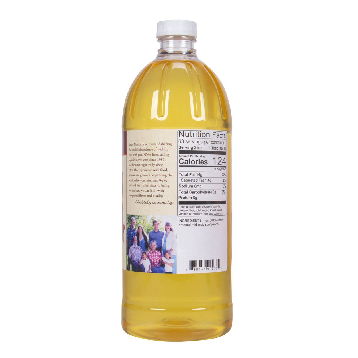 Azure Market Sunflower Oil Expeller Pressed Non Gmo Azure Standard