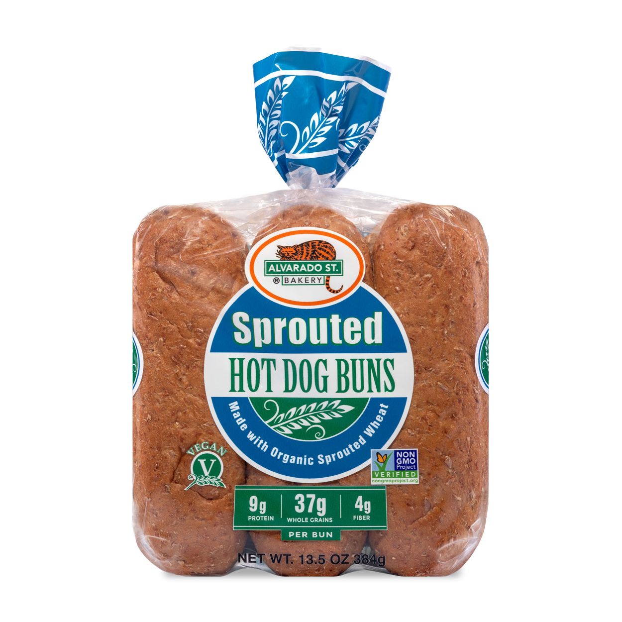 Alvarado Street Bakery Sprouted Wheat Hot Dog Buns, Frozen - Azure