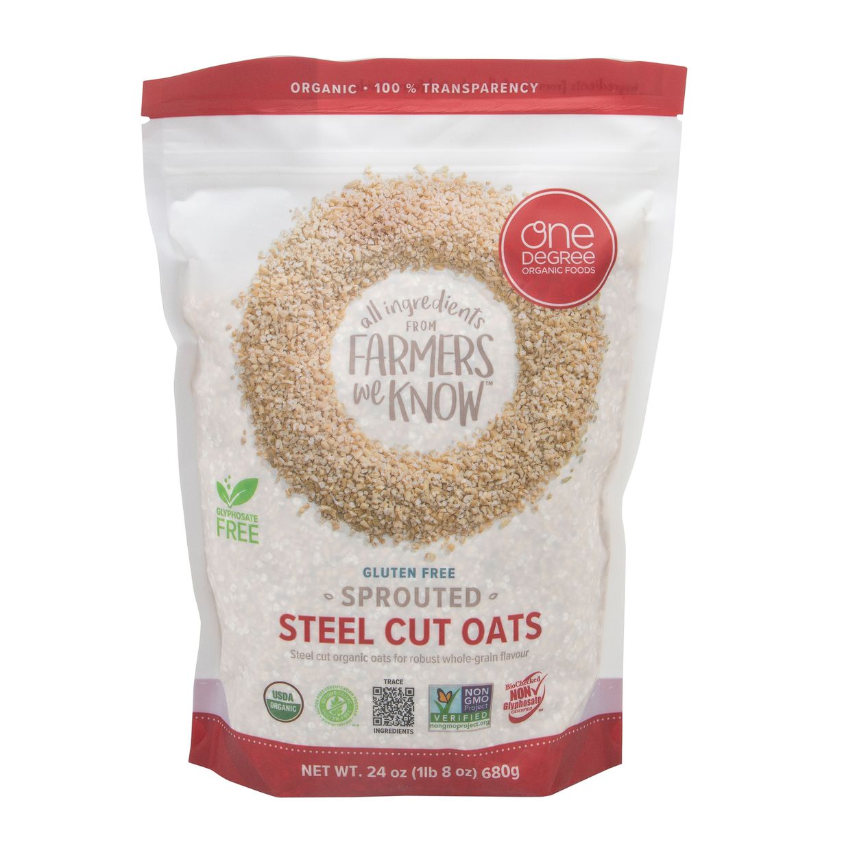 One Degree Oats, Steel Cut, Sprouted, Organic - Azure Standard