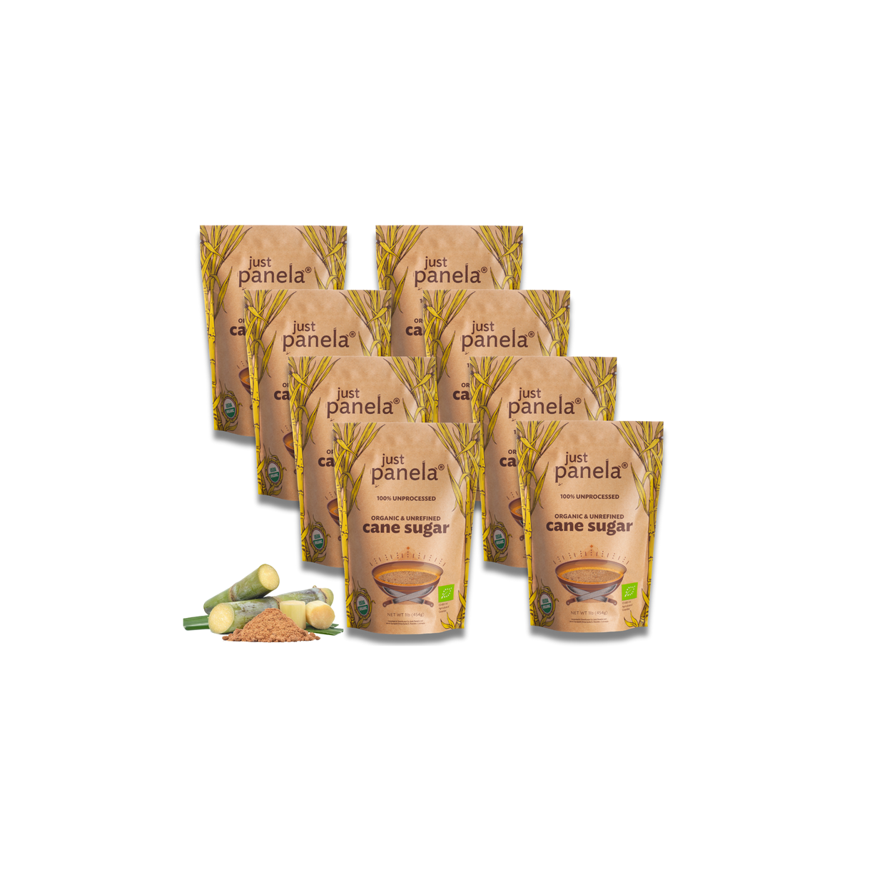 Just Panela Cane Sugar, Unrefined, Organic - Azure Standard