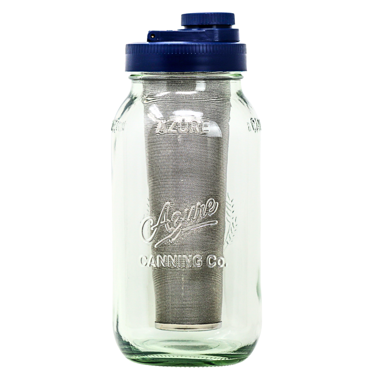 Azure Market Cold Brew Coffee Maker Kit, 1/2 Gallon Jar, Wide