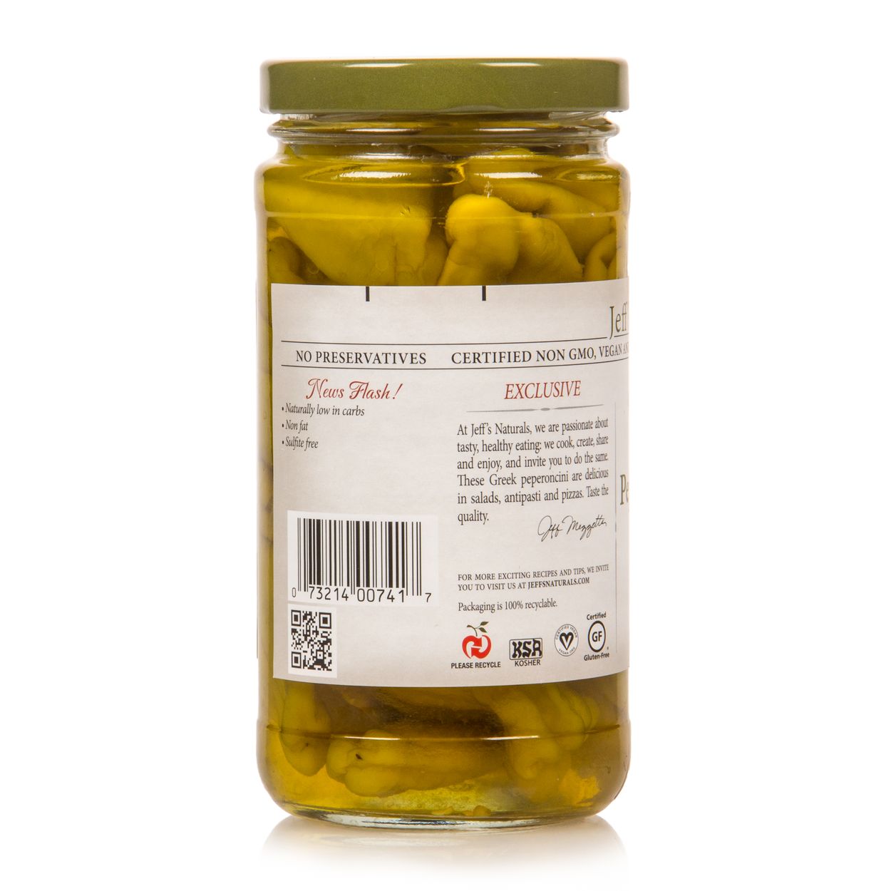 Jeff's Garden Golden Greek Peperoncini, Whole - Azure Standard