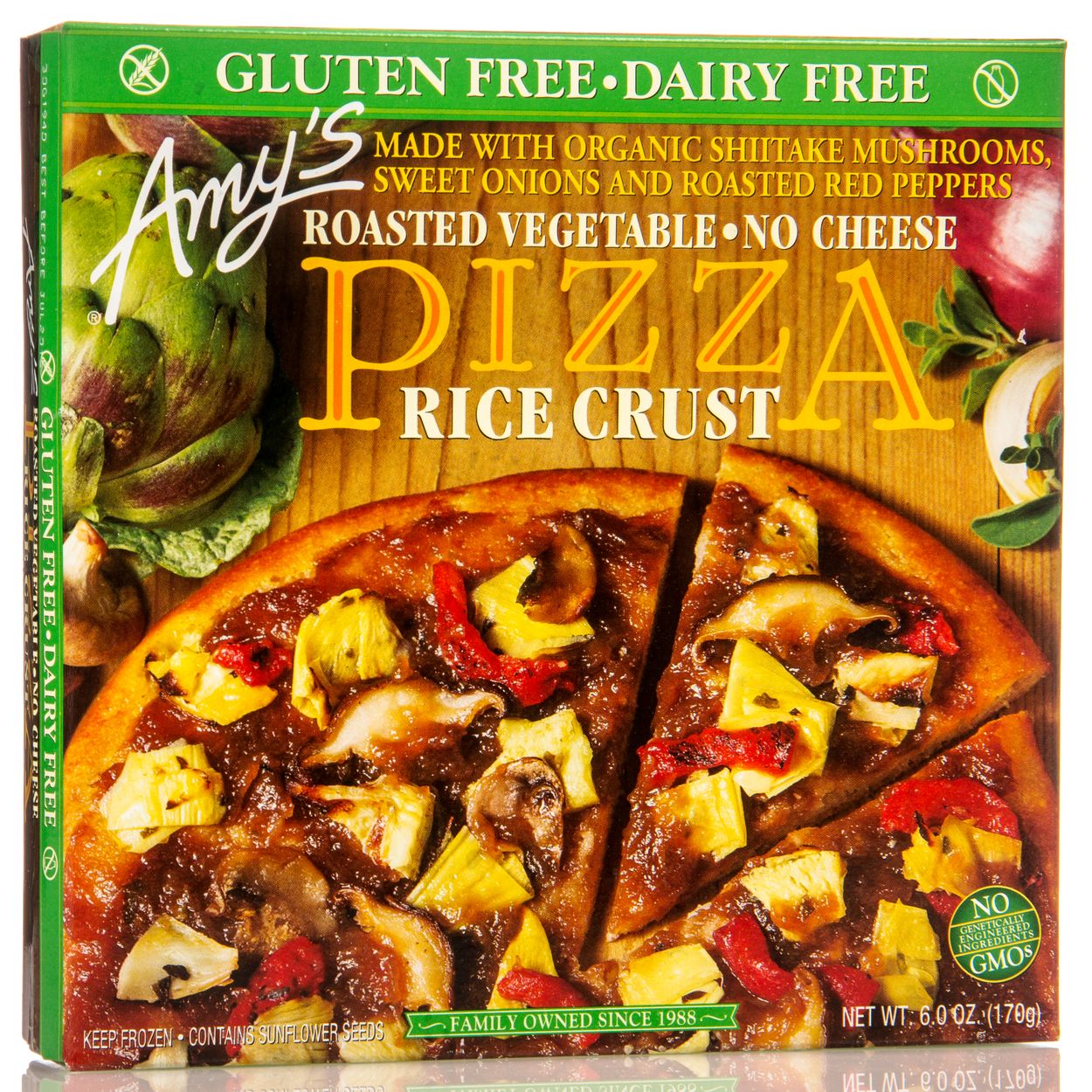 Amy S Roasted Vegetable Pizza Frozen Gf Single Serve Azure Standard