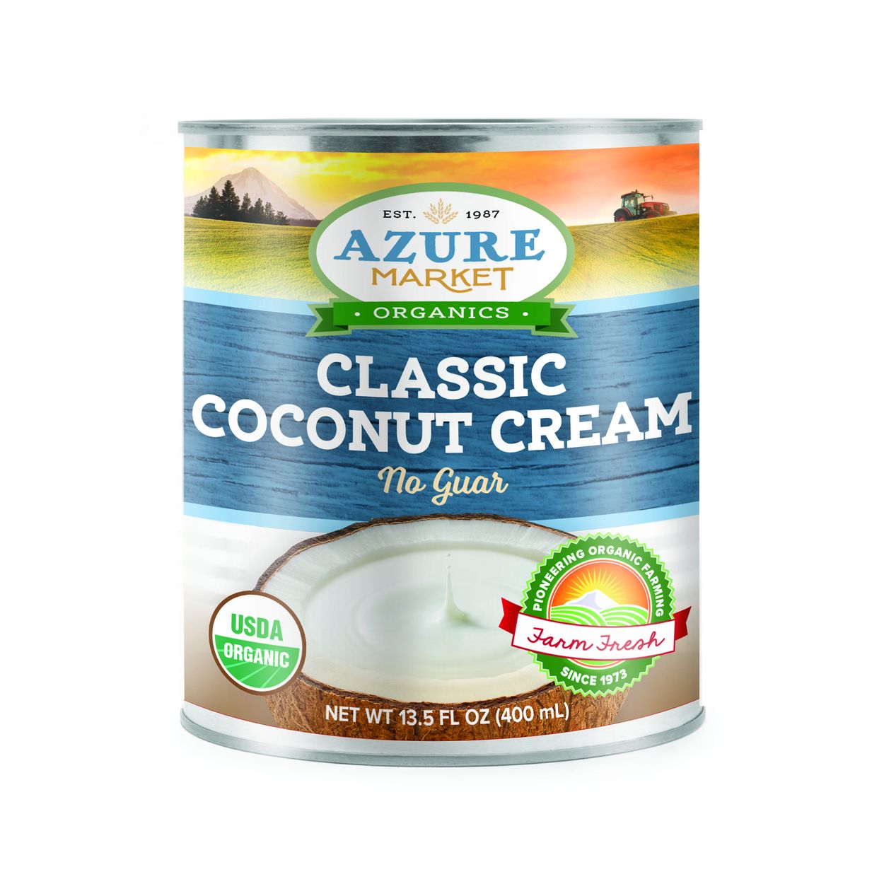 Azure Market Organics Coconut Cream, Classic, 22% Fat, No Guar