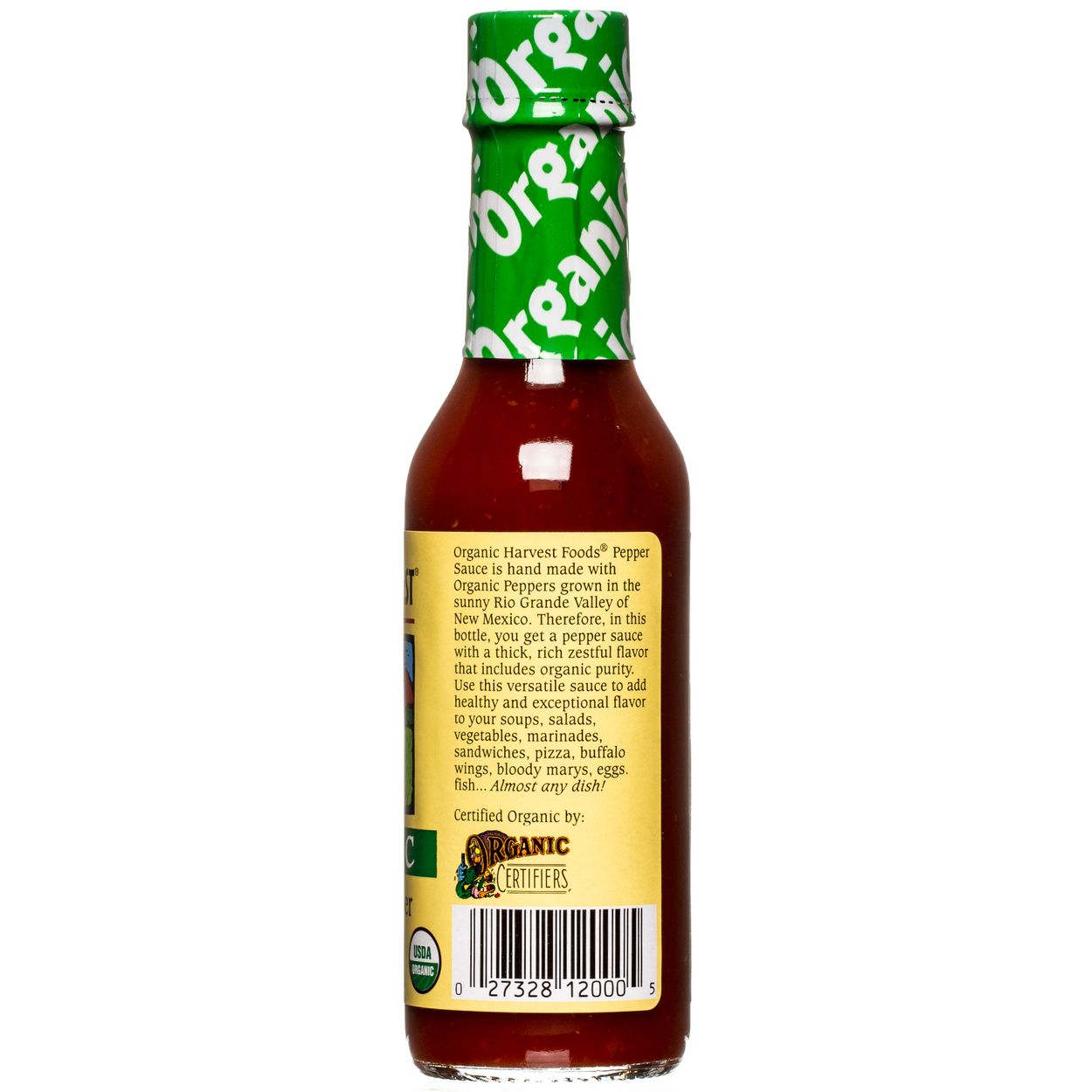 Organic Harvest Foods Red Jalapeno Pepper Sauce, Organic, Gluten