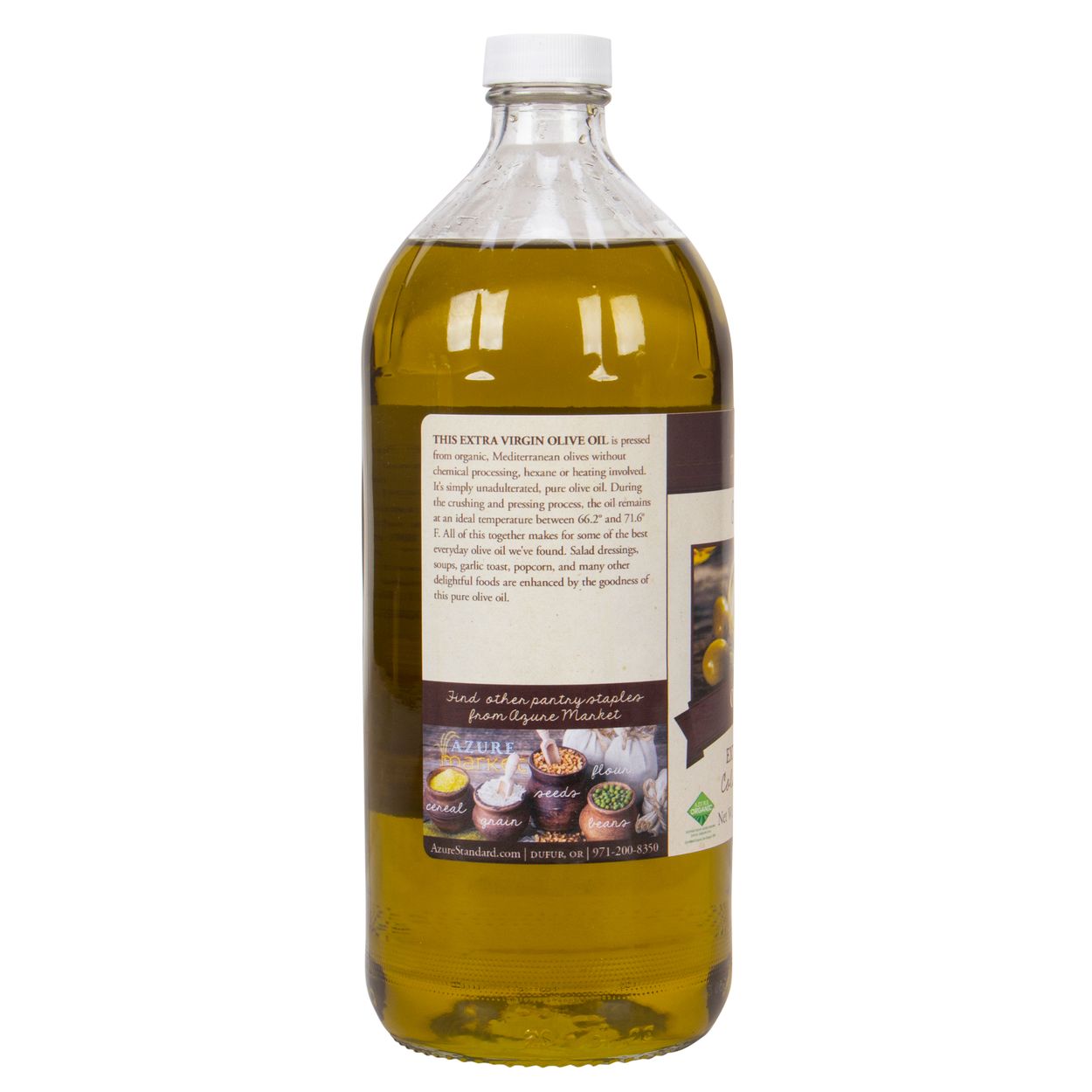 Azure Market Organics Olive Oil, Extra Virgin, Cold Pressed