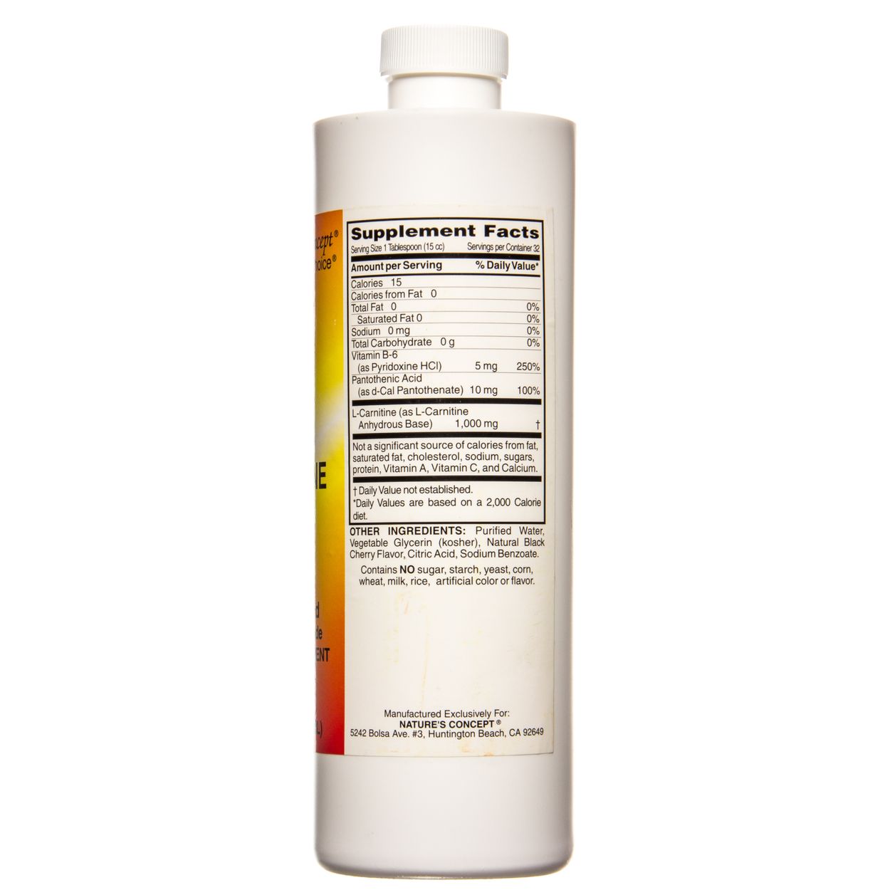 Nature's Concept L-Carnitine Liquid 1,000 mg - Azure Standard