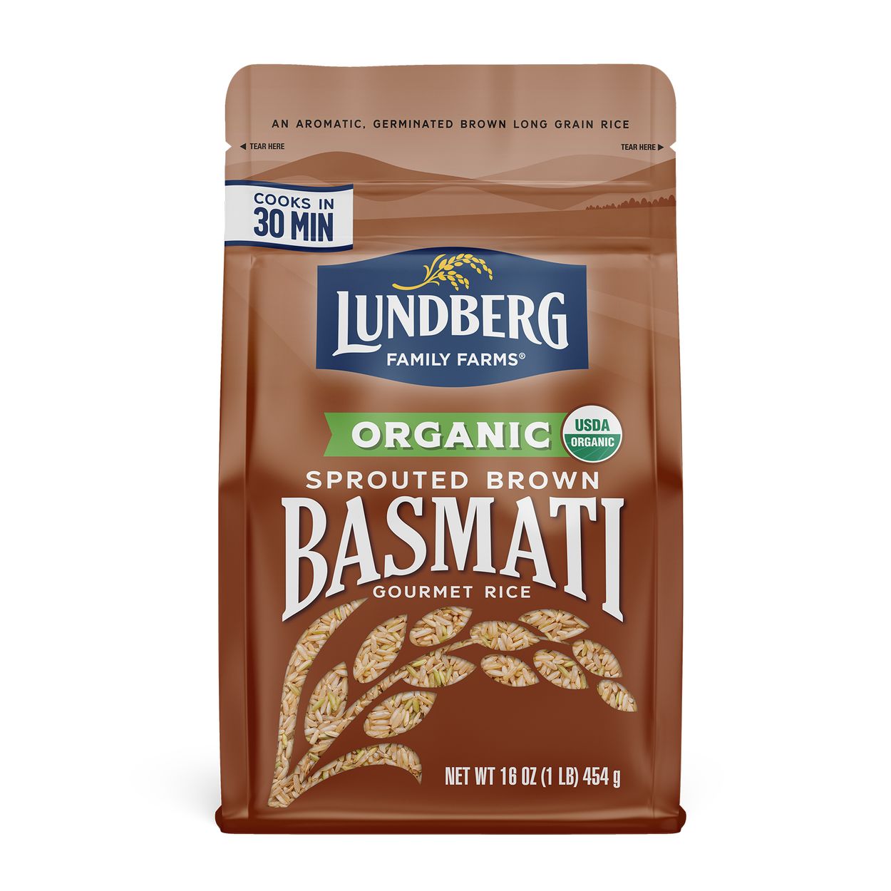 Lundberg Rice, Sprouted, Brown Basmati, Organic - Azure Standard