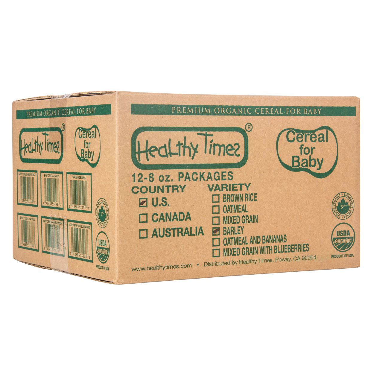 Healthy times organic whole grain barley sale baby cereal