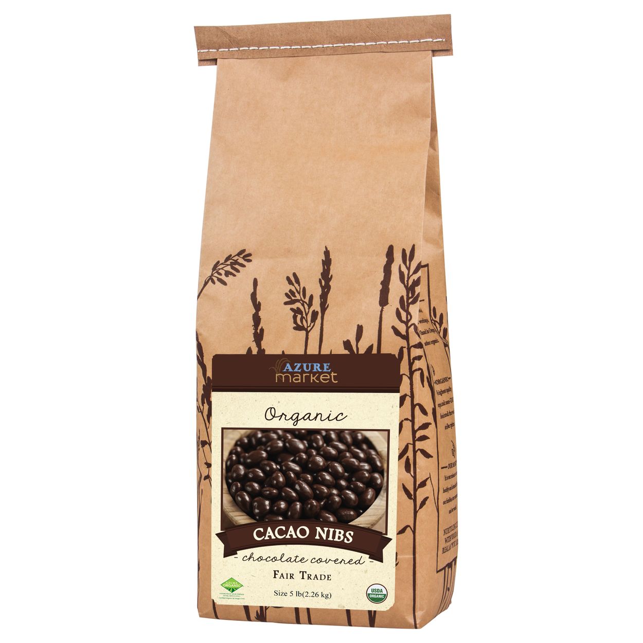 SunRidge Farms Cacao Nibs, Dark Chocolate Covered, Organic, Fair