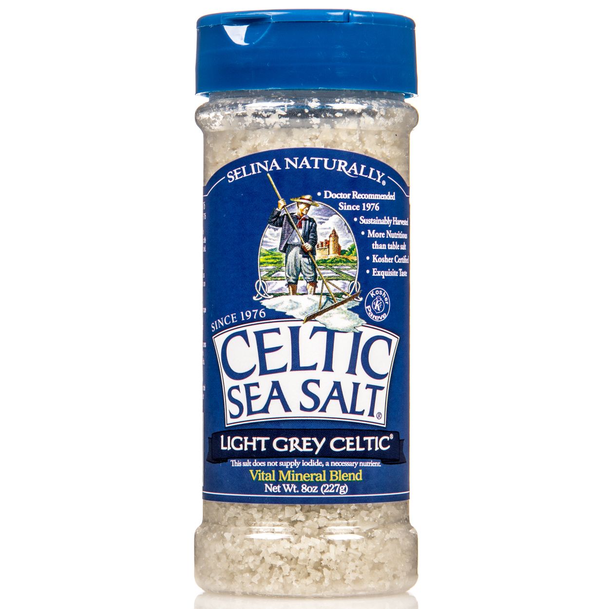 Celtic Sea Salt Sea Salt Shaker, Light Grey - Azure Standard