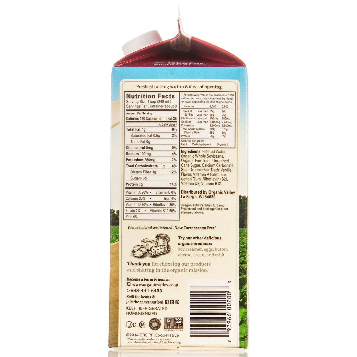 Organic Valley Soy Milk, Original, Organic - Azure Standard