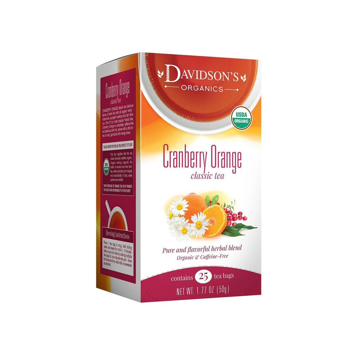 Davidson's Organic Sugar - 16-Ounce Bag For Sweetening Tea & Beverages