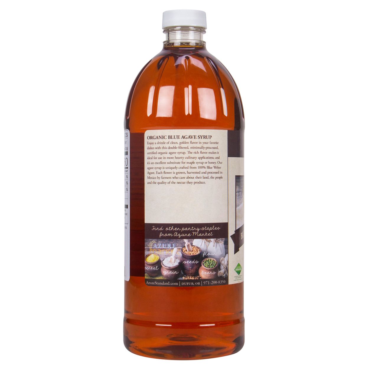 Azure Market Organics Agave Syrup, Blue, Light, Organic - Azure Standard