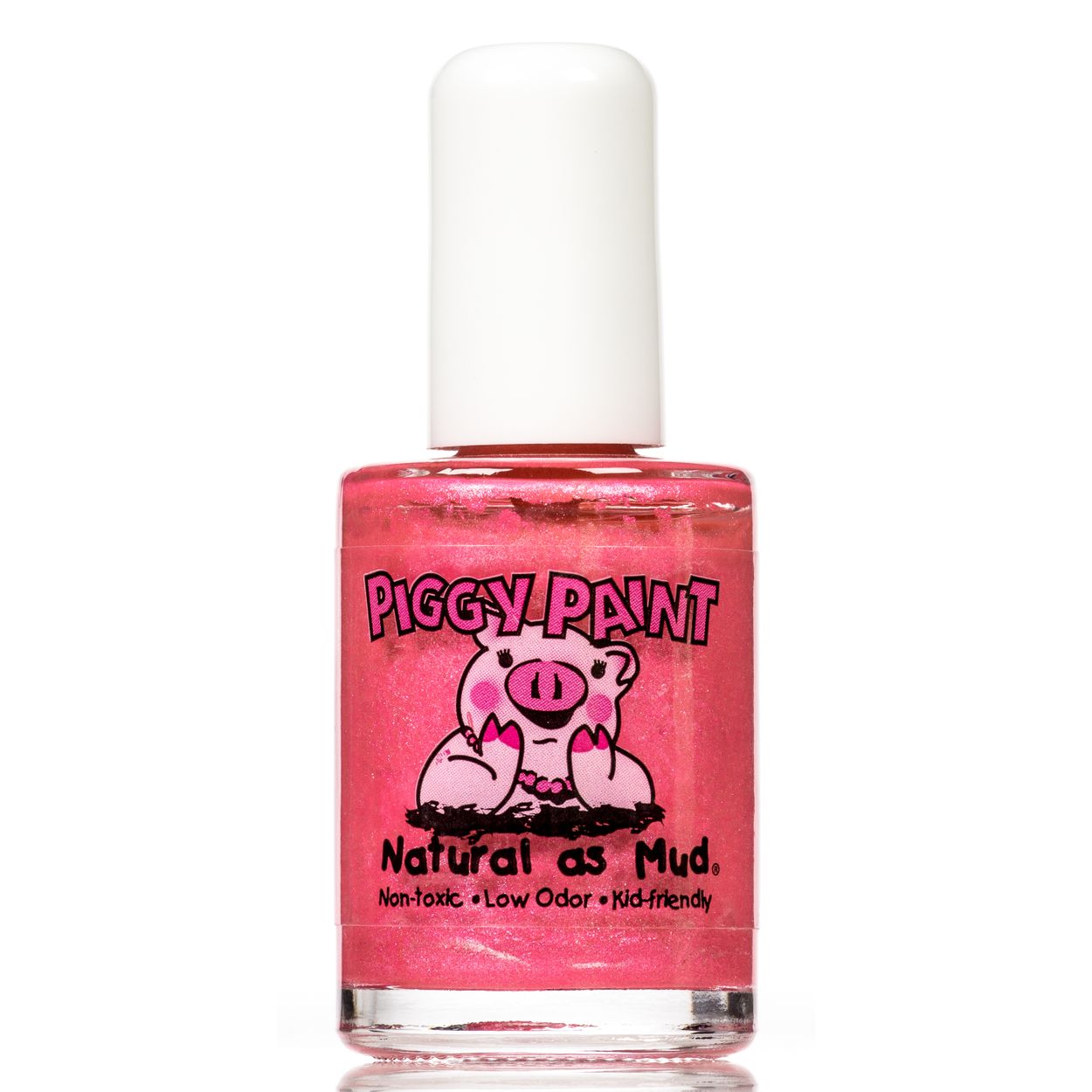 Piggy Paint Nail Polish, Forever Fancy, Sparkly Bright Pink