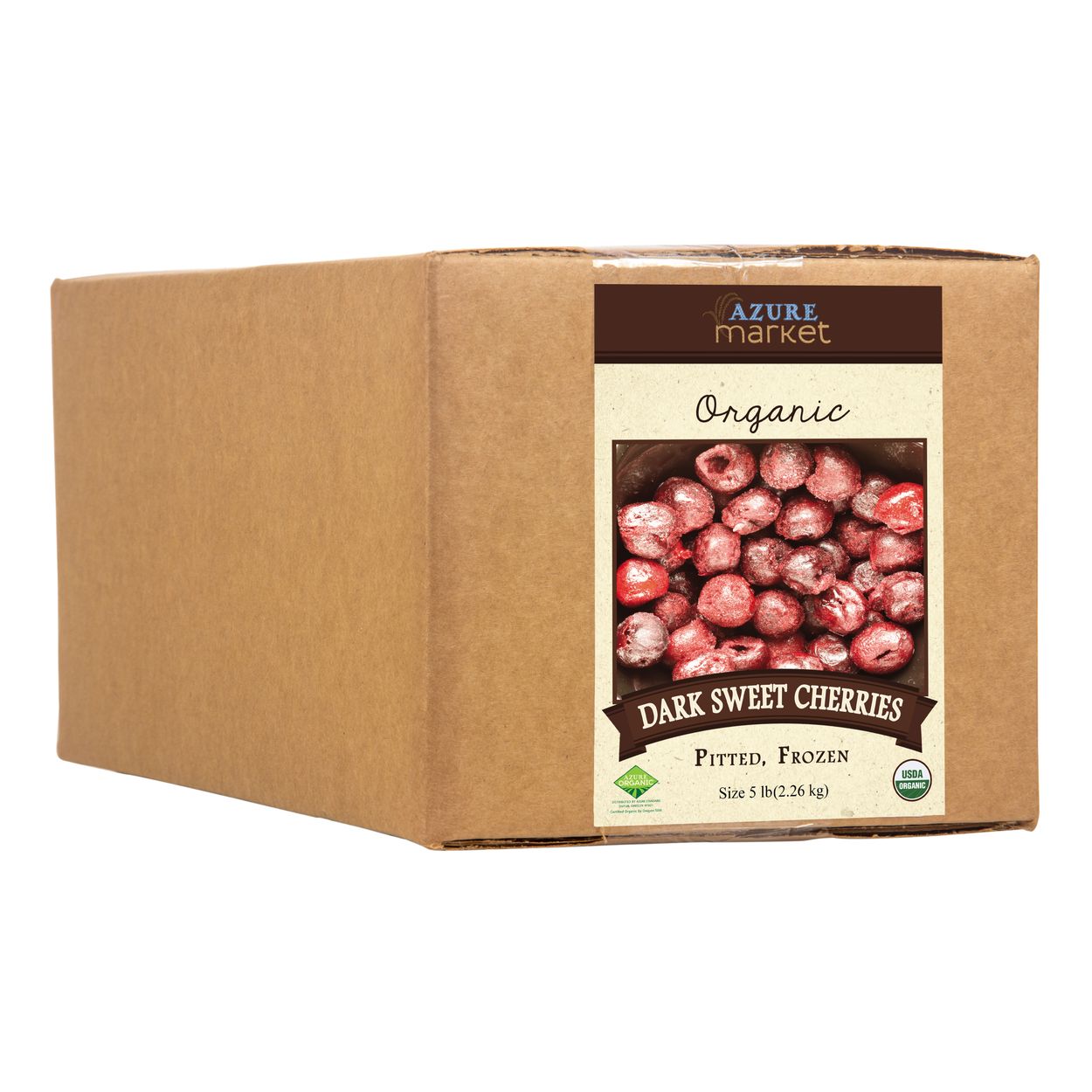 Azure Market Organics Cherries, Dark Sweet, Pitted, Frozen